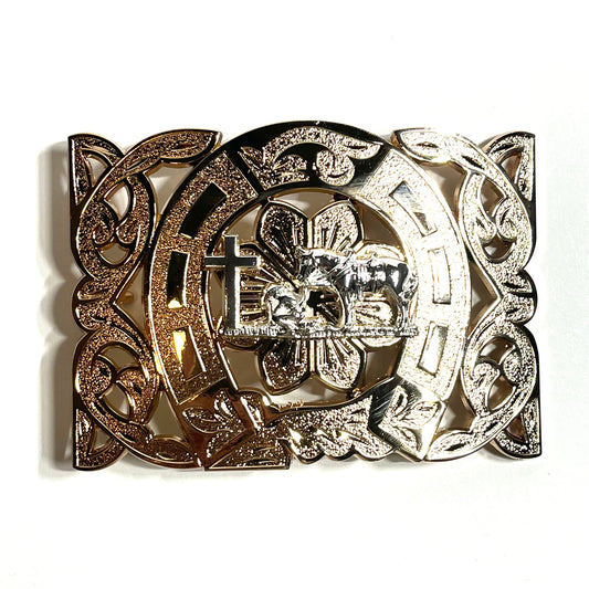 Praying Cowboy Belt Buckle - Classic Western Accessory