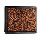 Cowboy Tooled Leather Wallet – Classic Playing Card Design
