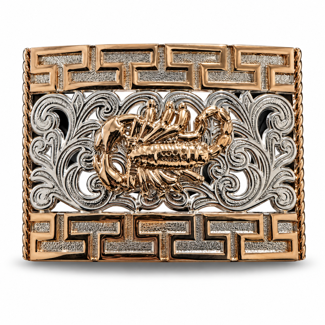 Men’s Western Belt Buckle Collection – Longhorn, Cowboy, Cross, Scorpion & Playing Cards Designs