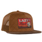 Lazy J Ranch Brown & Dark Brown Quilted Hard Day Classic Five Panel Trucker Hat