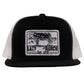 Lazy J Ranch Black & White Bull Trap Classic Five Panel Trucker Hat