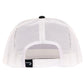Lazy J Ranch Black & White Bull Trap Classic Five Panel Trucker Hat