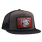 Lazy J Ranch Charcoal Grey & Black Red Cowpoke Classic Five Panel Trucker Hat