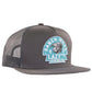 Lazy J Ranch Charcoal Grey Turquoise Arrowhead Classic Five Panel Trucker Hat