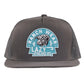 Lazy J Ranch Charcoal Grey Turquoise Arrowhead Classic Five Panel Trucker Hat