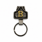 Custom Letter Western Keychain – Antique Black & Gold