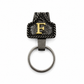 Custom Letter Western Keychain – Antique Black & Gold