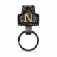 Custom Letter Western Keychain – Antique Black & Gold