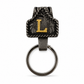 Custom Letter Western Keychain – Antique Black & Gold