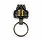 Custom Letter Western Keychain – Antique Black & Gold