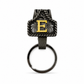 Custom Letter Western Keychain – Antique Black & Gold