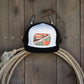 Lazy J Ranch White & Black Desert Show Time Classic Five Panel Trucker Hat