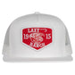Lazy J Ranch White Red Ranch Classic Five Panel Trucker Hat