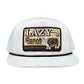 White Cool Front Rope Trucker Hat front view