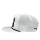 White Cool Front Rope Trucker Hat side view