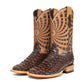 Brian Python Square Toe Cowboy Boot - Brown / Light Shaft