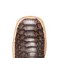 Brian Python Square Toe Cowboy Boot - Brown / Light Shaft