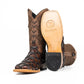 Bradley Pirarucu Square Toe Cowboy Boot - Brown