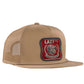 Lazy J Ranch Tan Red America's Best Patch Classic Rope Trucker Hat