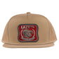 Lazy J Ranch Tan Red America's Best Patch Classic Rope Trucker Hat