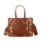 WG130-8120S Wrangler Southwestern Pattern Dual Sided Print Concealed Carry Tote//Crossbody -Brown