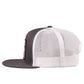 Lazy J Ranch Grey White Bull Trap Patch Classic Five Panel Trucker Hat